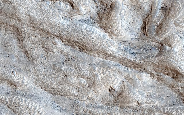 NASA image: Channels in Phlegra Montes