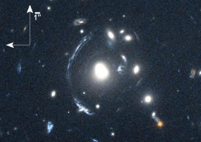 NASA image: Smeared and Magnified Galaxy