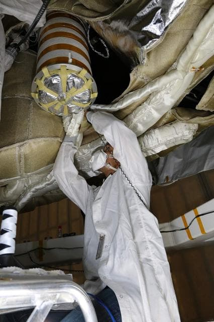 NASA image: Prepping the Parachute Deployment Device
