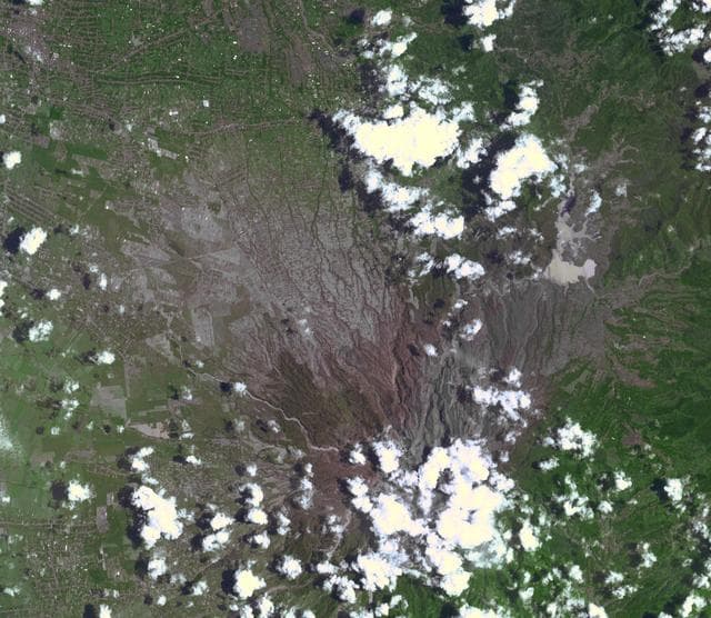 NASA image: Ashy Aftermath of Indonesian Volcano Eruption seen by NASA Spacecraft