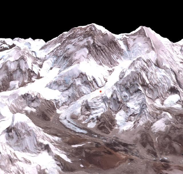 NASA image: Deadly Everest Avalanche Site Spotted by NASA Spacecraft