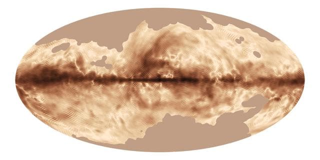 NASA image: Magnetic Map of Milky Way