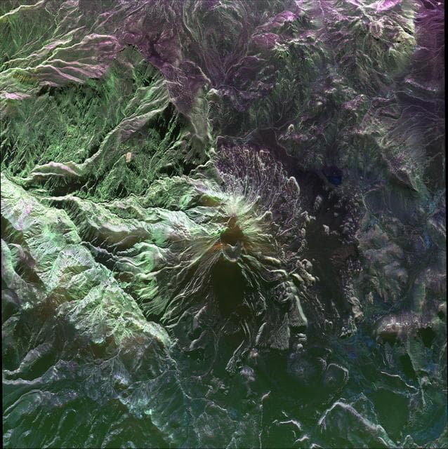 NASA image: UAVSAR image of Ubinas Volcano