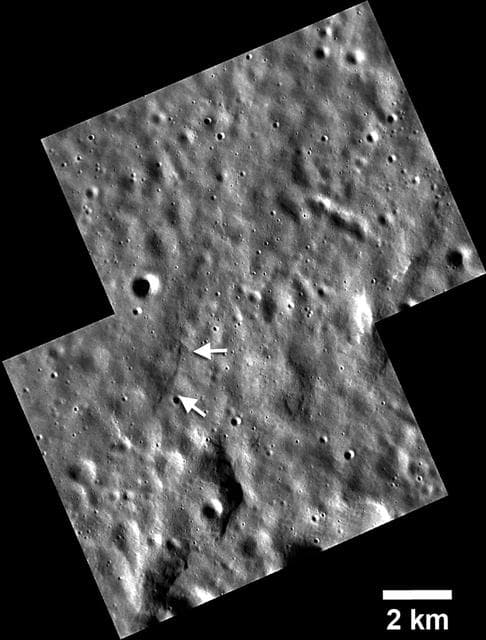 NASA image: Little Scarp has Big Implications