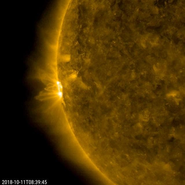 NASA image: Sole Active Region in Profile