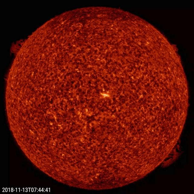 NASA image: Opposing Solar Prominences