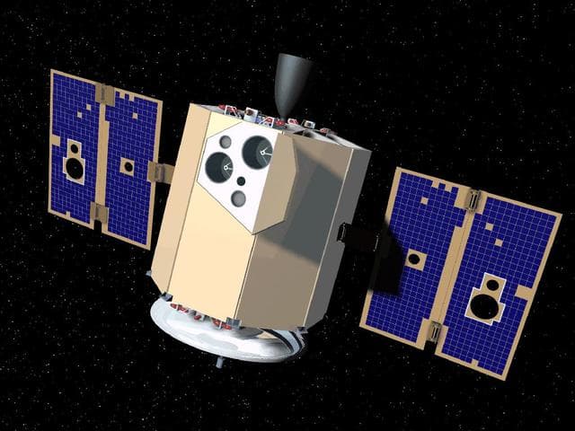 NASA image: Clementine Fully Deployed Artist Concept