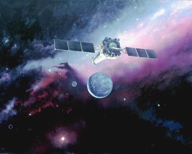 NASA image: Chandra Spacecraft in Orbit Artist Concept