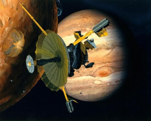 NASA image: Galileo Over Io Artist Concept