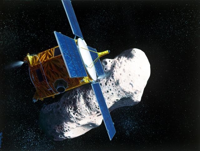 NASA image: NASA NEAR Spacecraft Rendezvous with Asteroid Eros Artist Concept