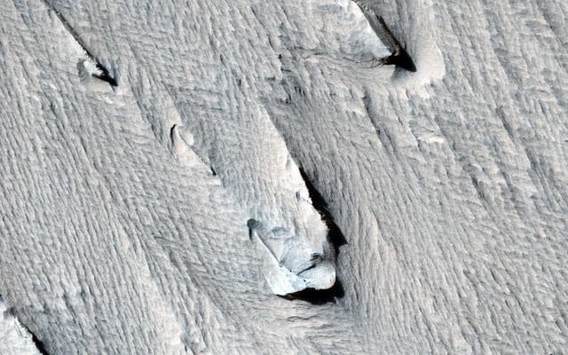 NASA image: Yardangs Forming Near Gordii Dorsum