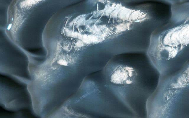 NASA image: Changing Dunes and Ripples in Olympia Undae