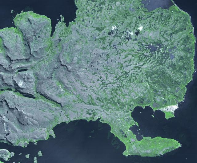 NASA image: Kerguelen Islands
