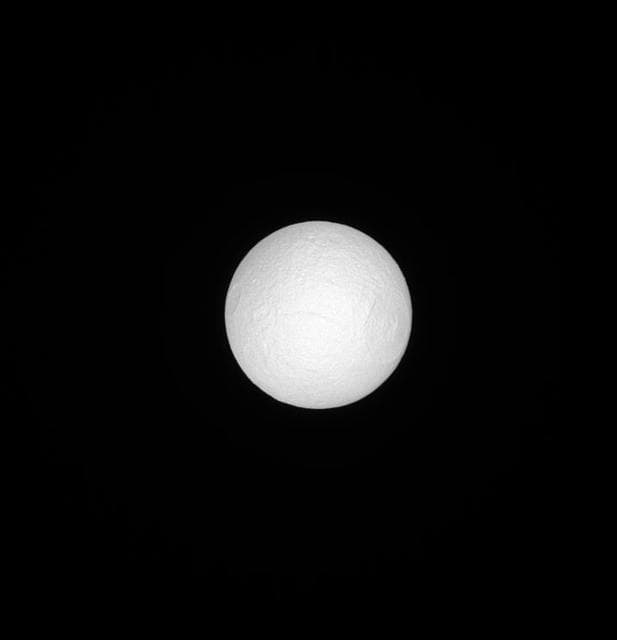 NASA image: Tethys in Sunlight