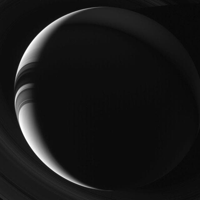 NASA image: Saturn Imitates the Moon