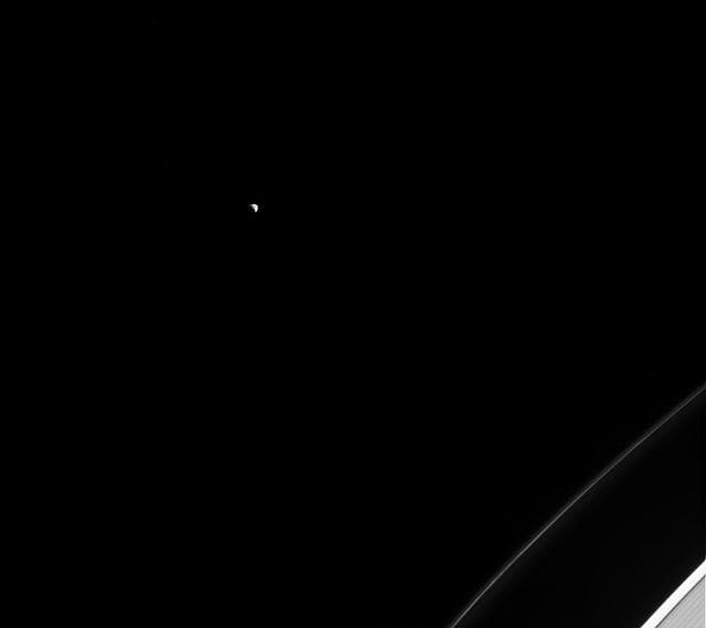 NASA image: Janus Stands Alone