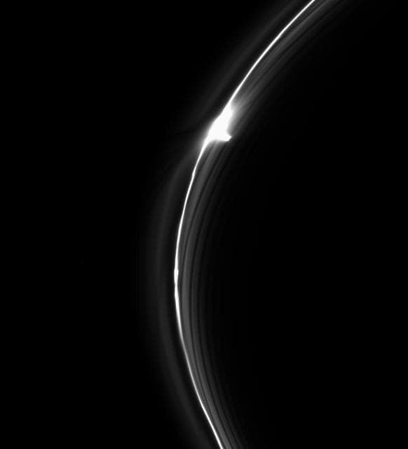 NASA image: Gored Clump in Saturn F Ring