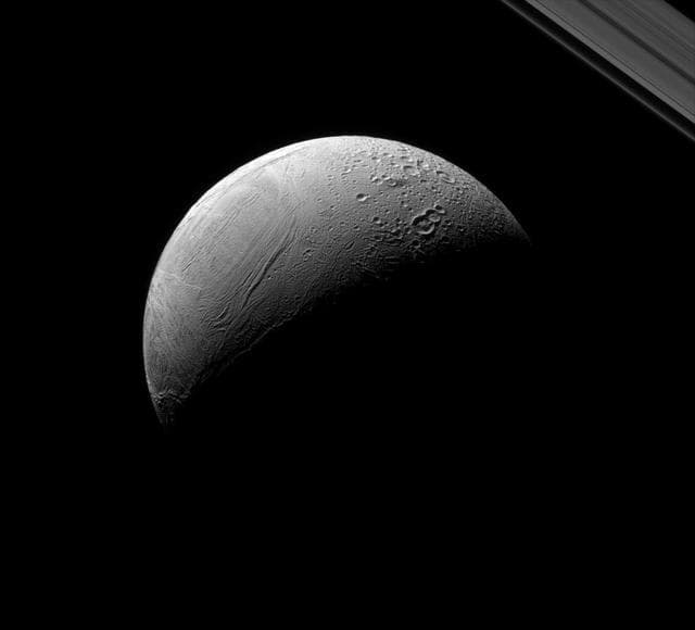NASA image: Enceladus, Old and New