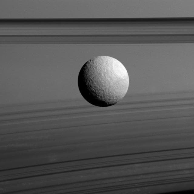 NASA image: Ices and Shadows