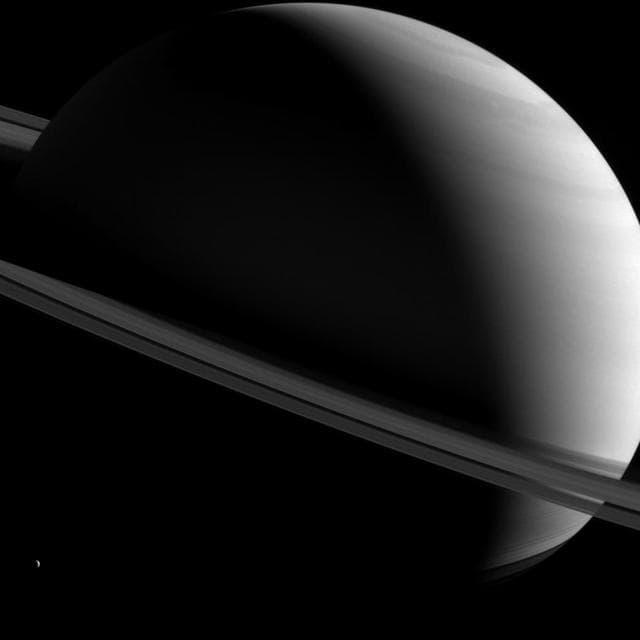 NASA image: Saturn Askew