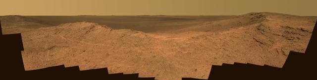 NASA image: Pillinger Point Overlooking Endeavour Crater on Mars