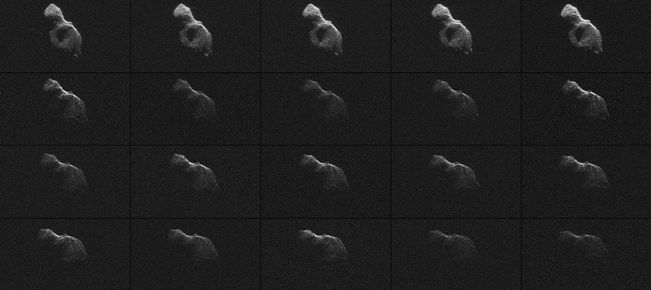 Radar Images of Asteroid 2014 HQ124