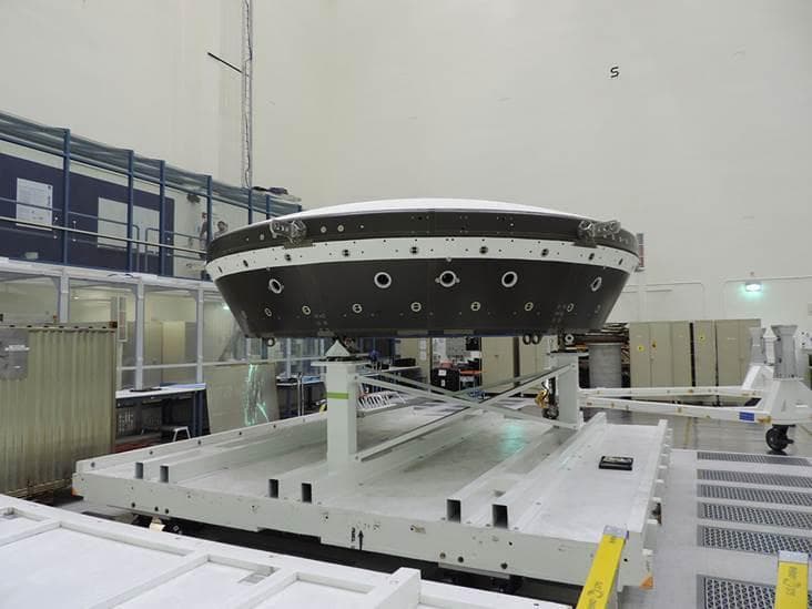 NASA image: LDSD Flight Test Vehicle 2 in Cleanroom