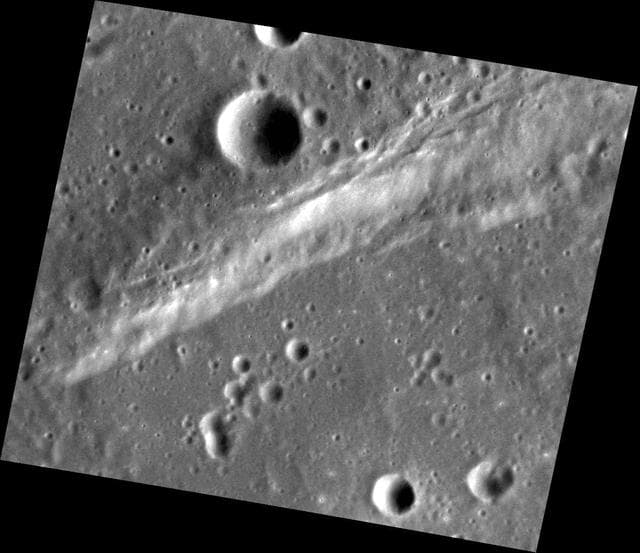 NASA image: Along a Scarp