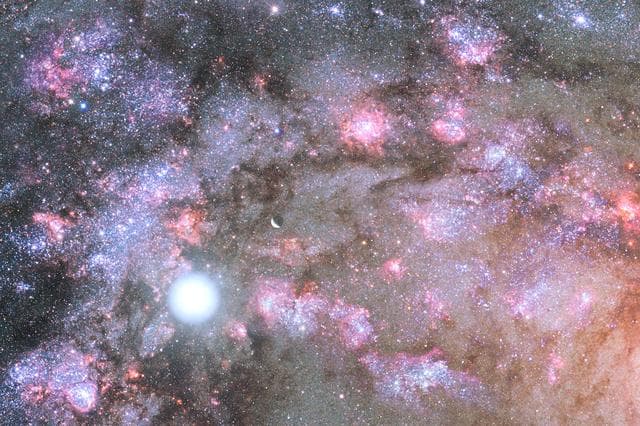 NASA image: A Cauldron of Star Birth in the Center of a Young Galaxy Artist Concept