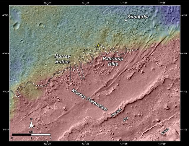 NASA image: Slopes of Mount Sharp