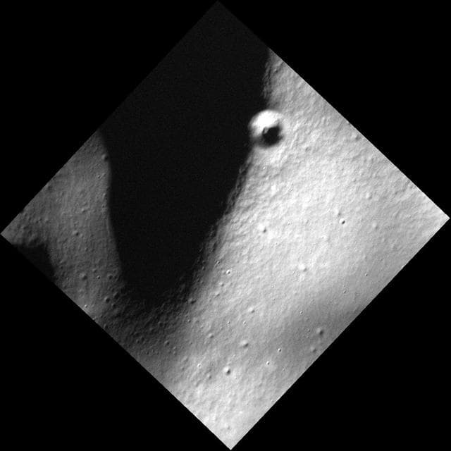 NASA image: Crater on a Ridge