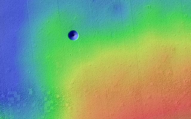 NASA image: A Giant Cave on a Giant Volcano