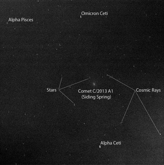 NASA image: Mars Rover Opportunity View of Passing Comet