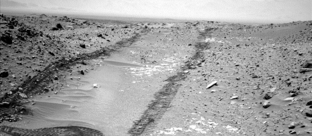 NASA image: Looking Up the Ramp Holding Bonanza King on Mars
