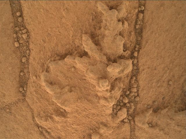 NASA image: Resistant Features in Pahrump Hills Outcrop