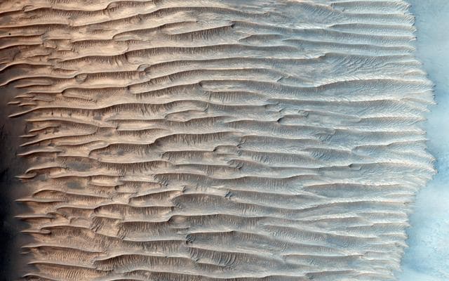 NASA image: Feathery Ridges