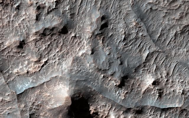 NASA image: Ridges in Eridania Basin