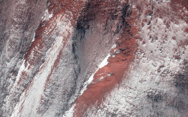 NASA image: Frosty Gullies