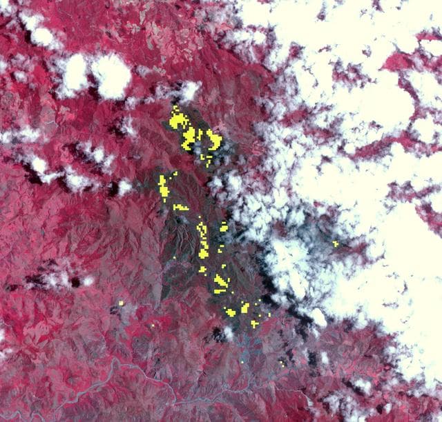 NASA image: Dominican Republic Wildfire Imaged by NASA Spacecraft