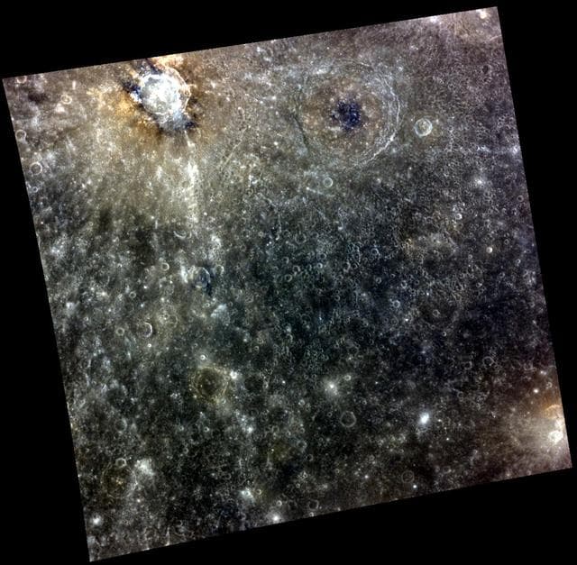 NASA image: I am the MESSENGER, I Speak for the Crater