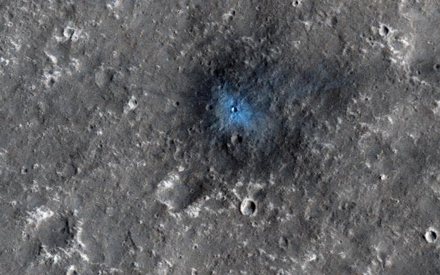 A New Impact Crater Near NASA InSight Landing Region