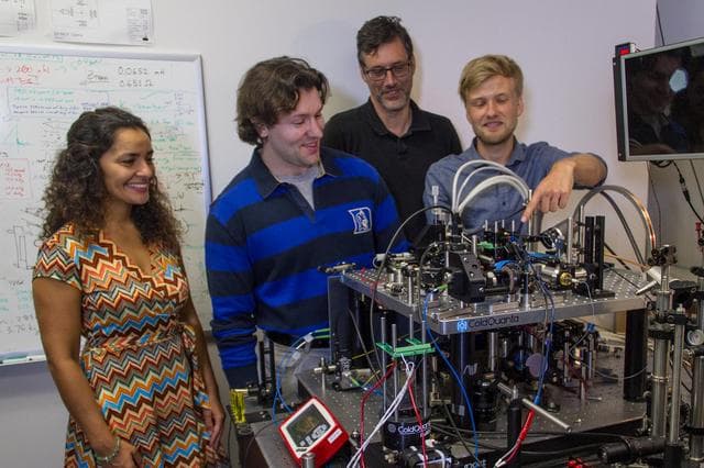 NASA image: Cold Atom Laboratory Team Displays Ground-Based Testbed