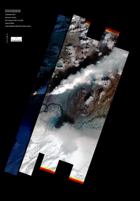 NASA image: Iceland Volcanic Eruption Monitored by NASA EO-1 Spacecraft