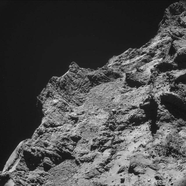 NASA image: Rough Terrain on Rosetta Destination Comet