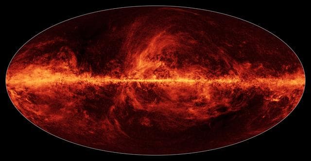 NASA image: Polarized Dust Lights Up Milky Way