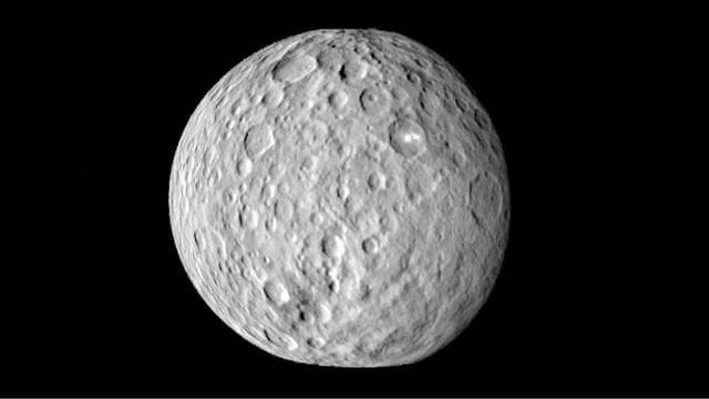 NASA image: Cratered Surface of Ceres in Motion