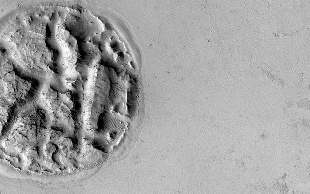 NASA image: An Enigmatic Feature in Athabasca Lava Flows
