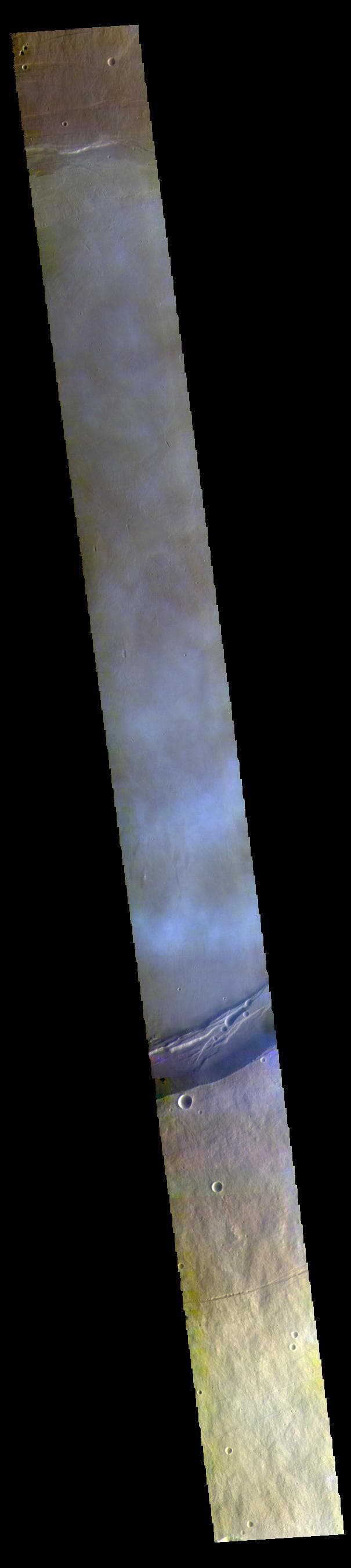 NASA image: Arsia Mons False Color