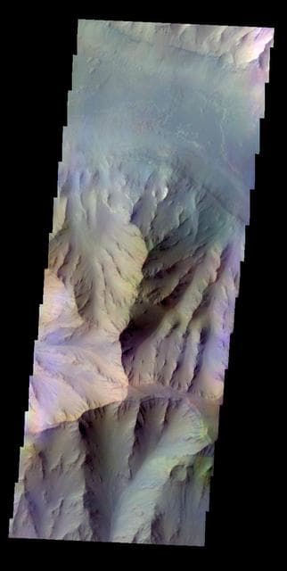 NASA image: Coprates Chasma - False Color