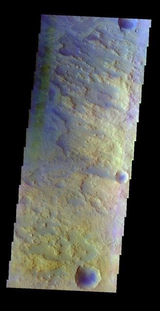 NASA image: Antoniadi Crater - False Color